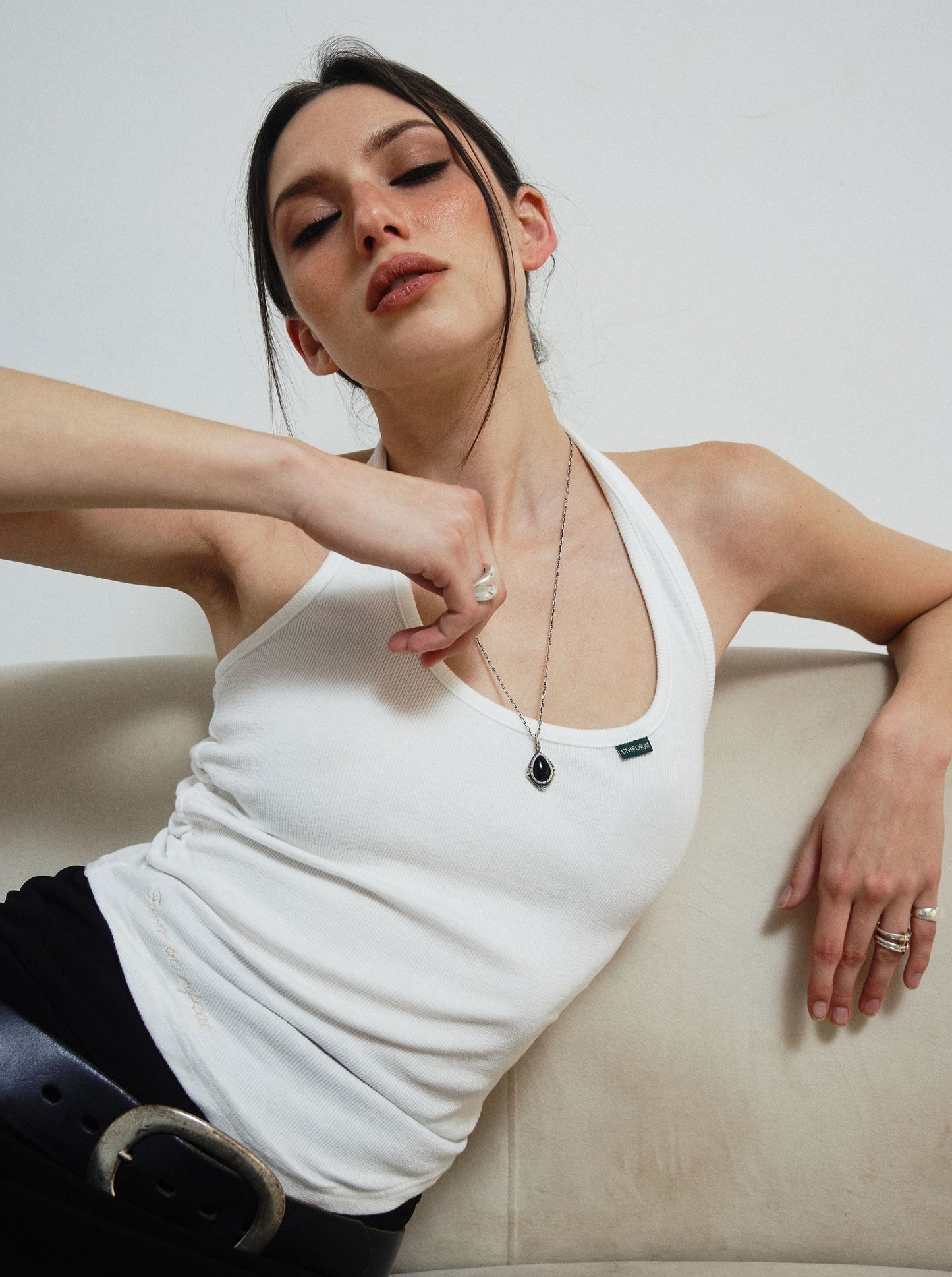 NORA halter top - white