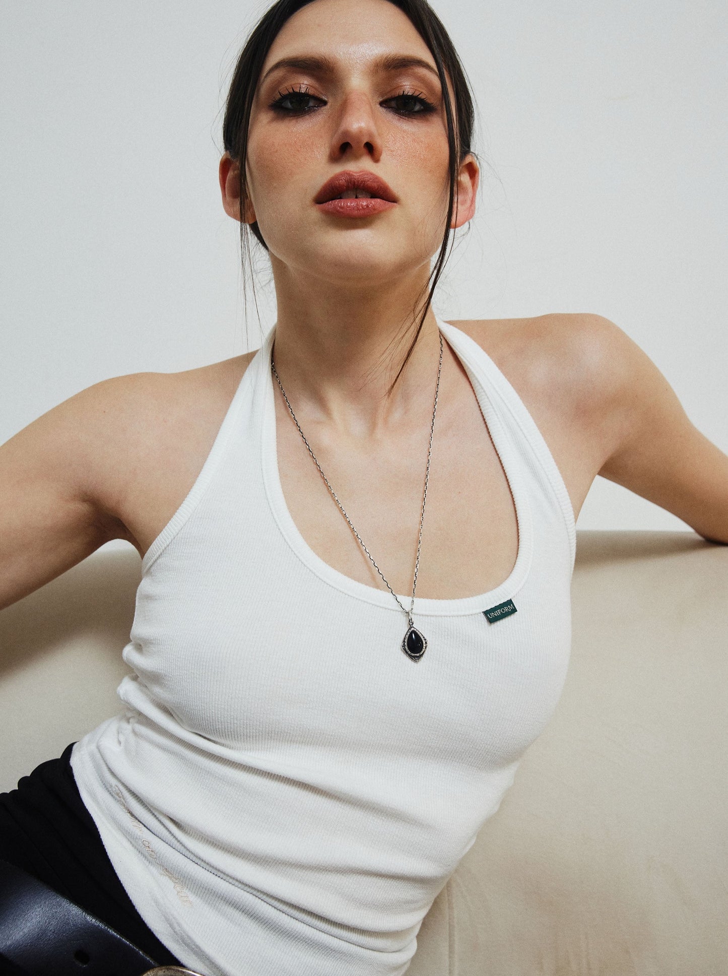 NORA halter top - white