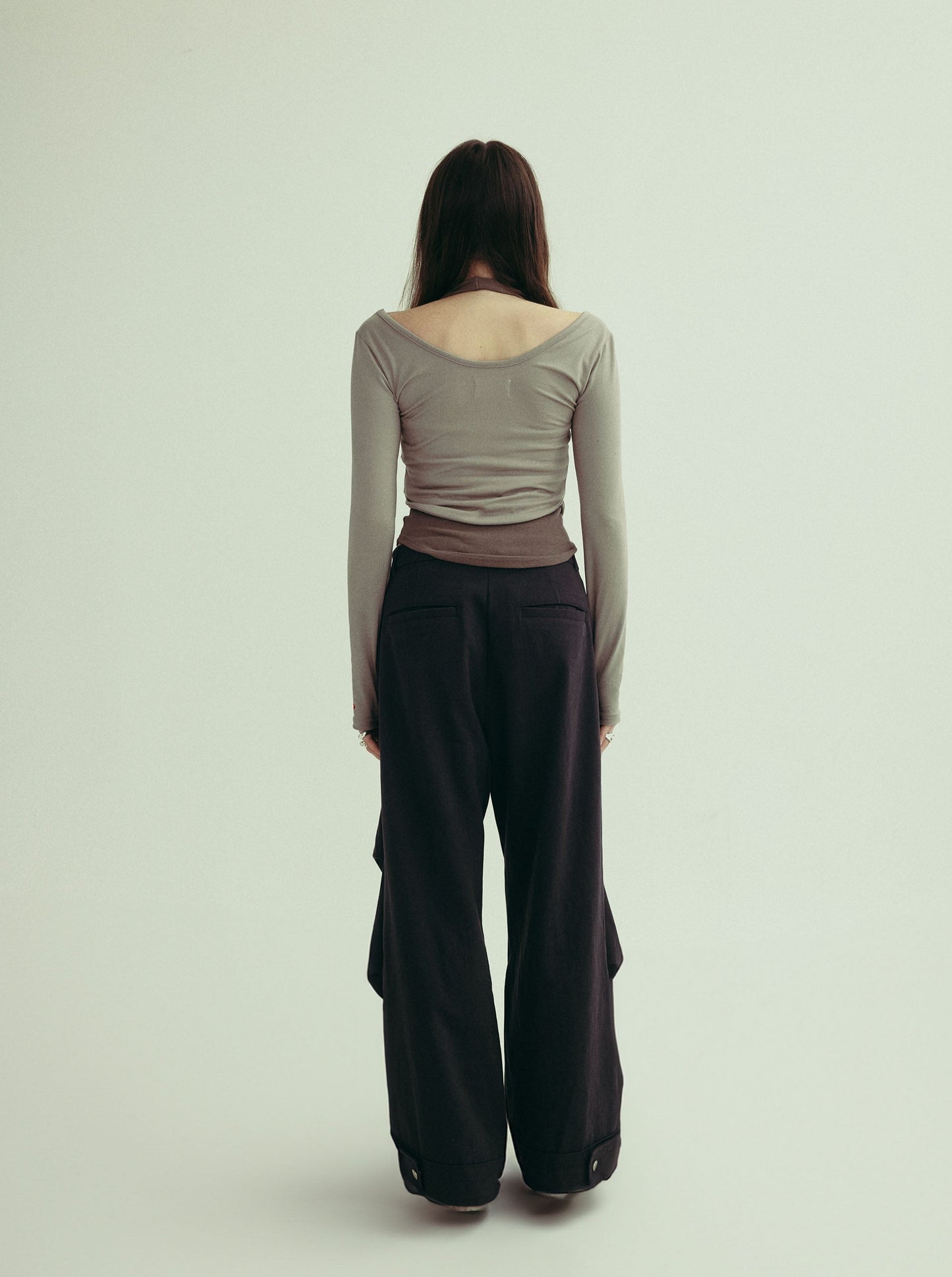 *2nd restock* SARAH long sleeve top - cloud grey