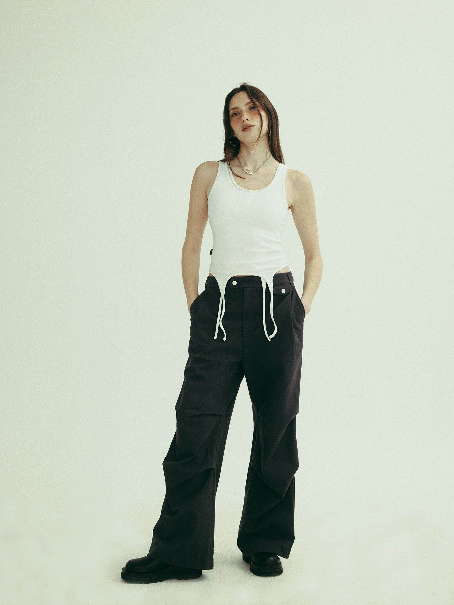BEEKEI pant - charcoal