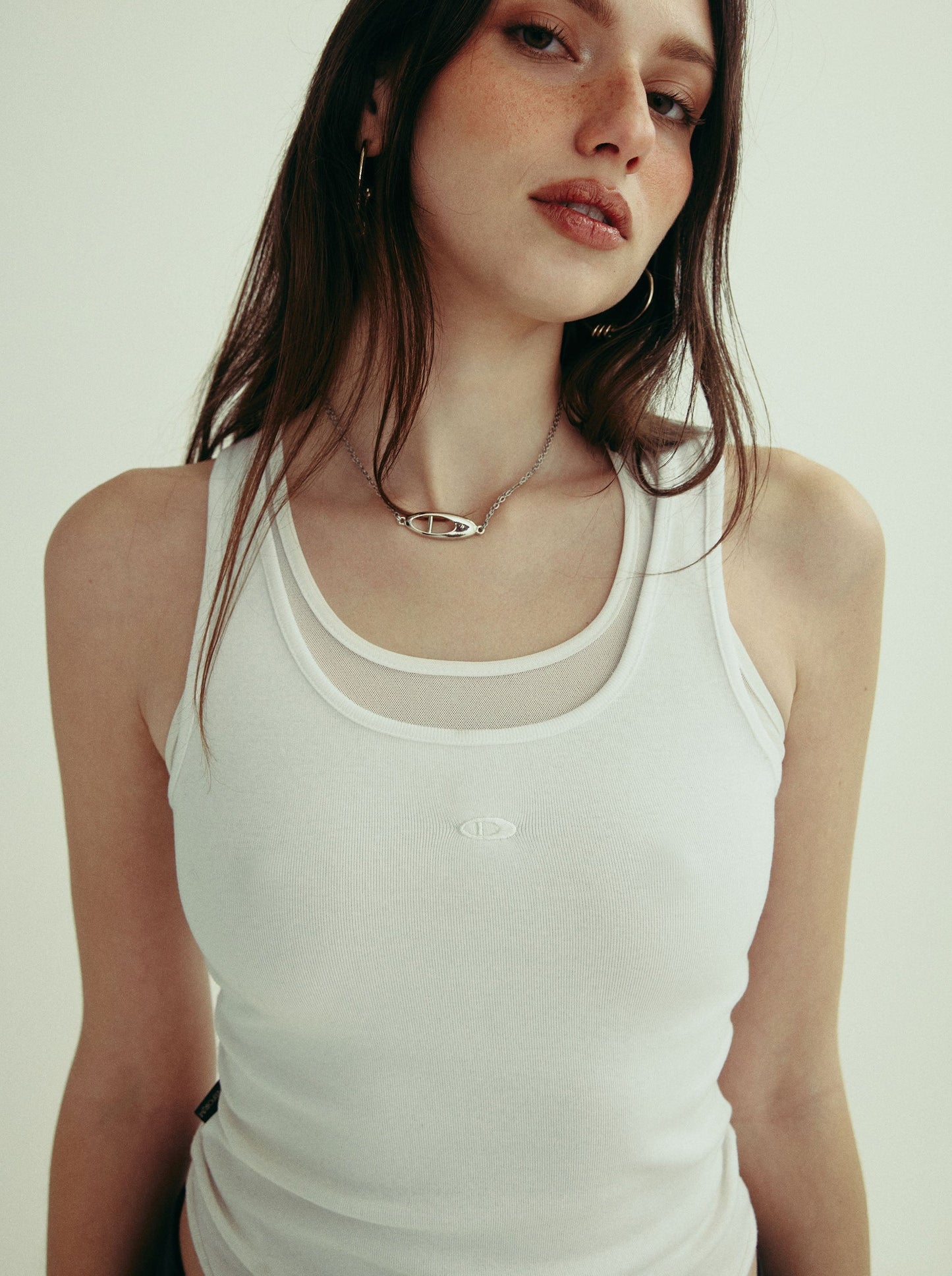 JUSTINE tank - blanc