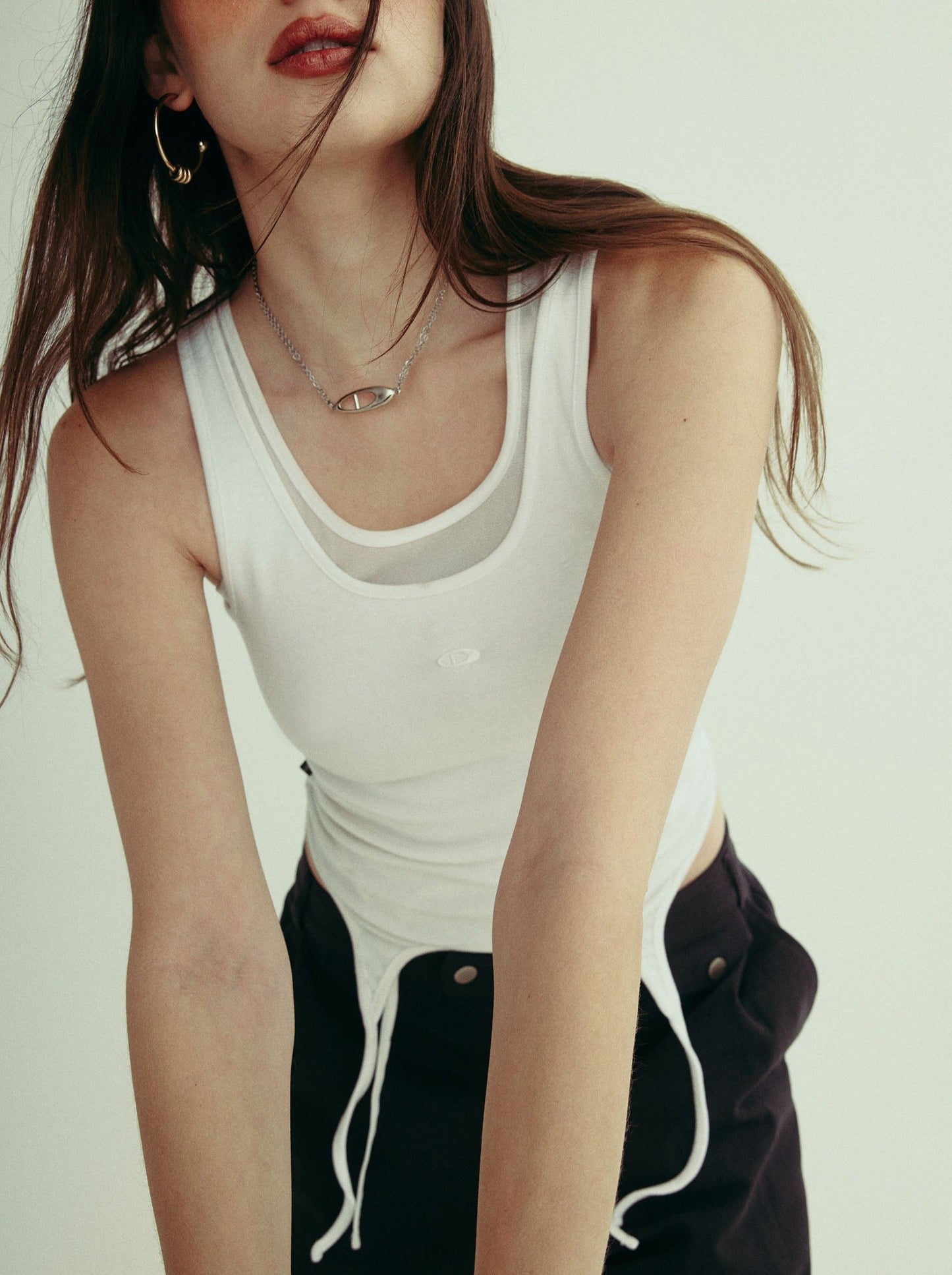 JUSTINE tank - blanc