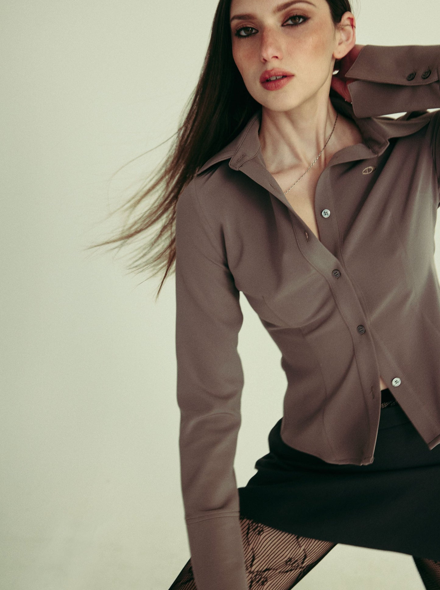 NICOLA shirt - desert taupe