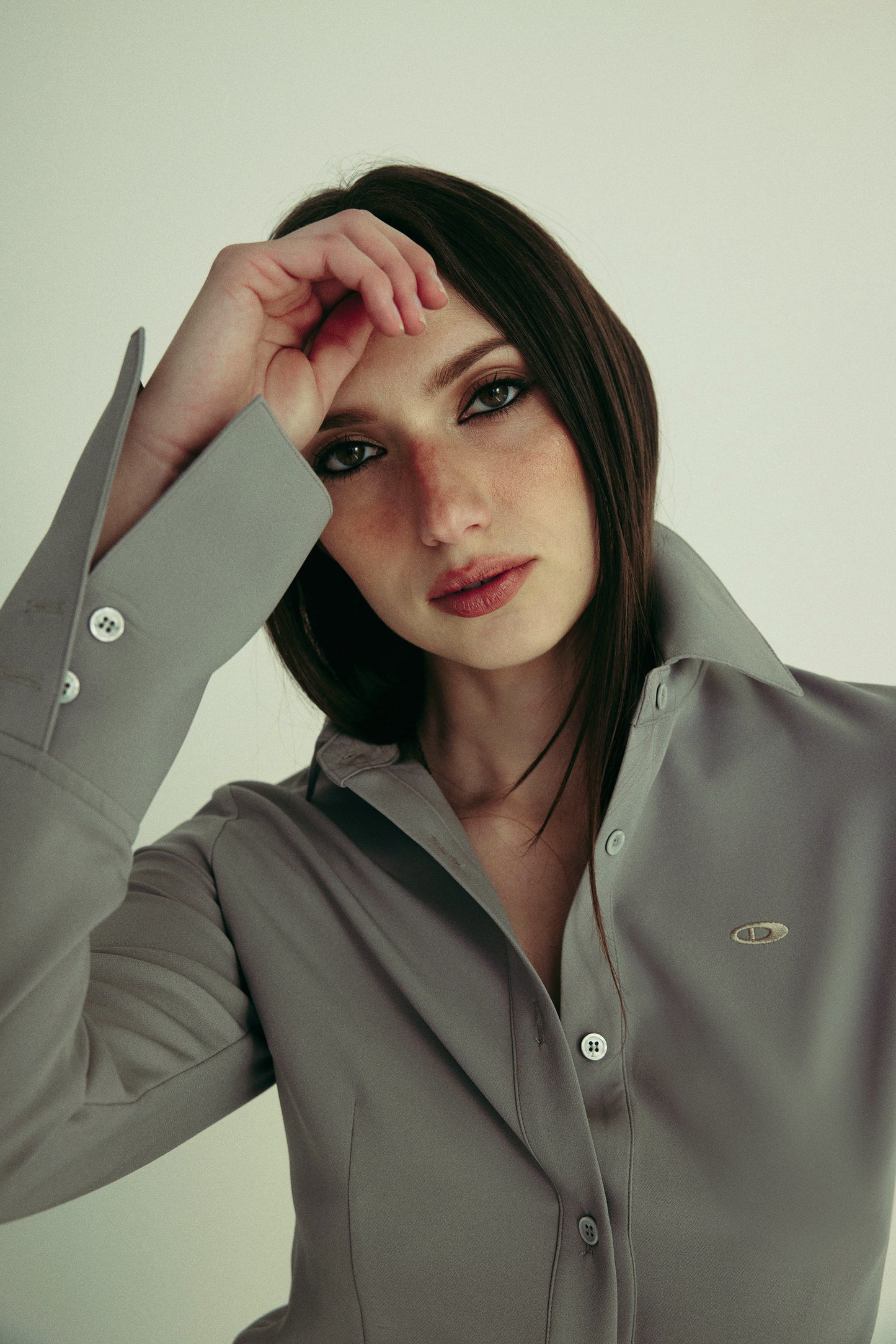 NICOLA shirt - ice grey