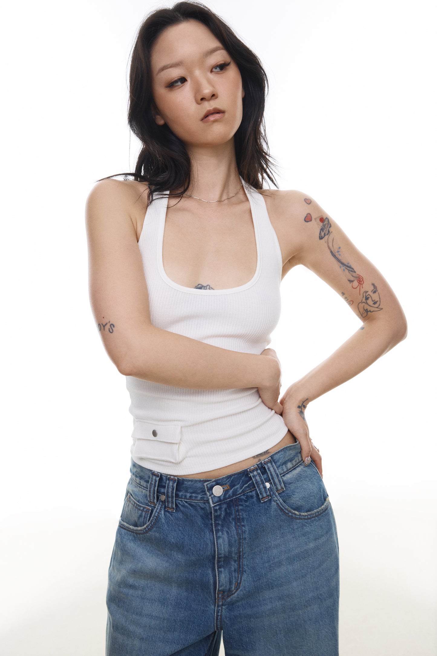 POCKET tank - cream