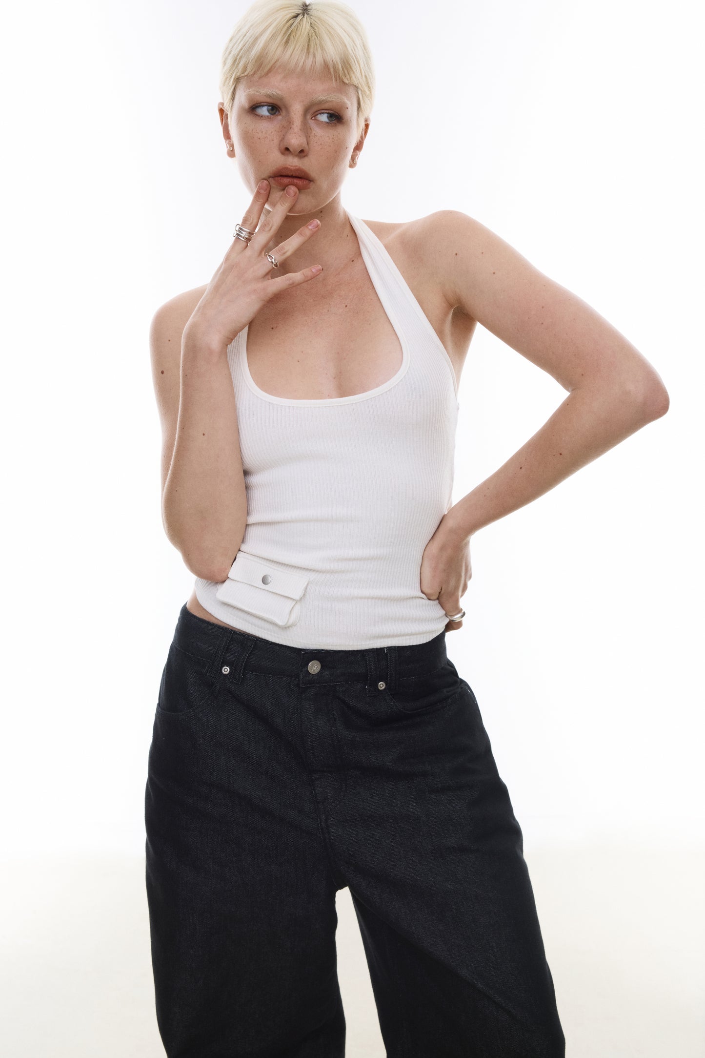 POCKET tank - cream