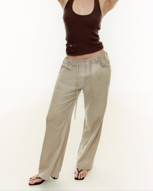 THEA pant - editorial beige