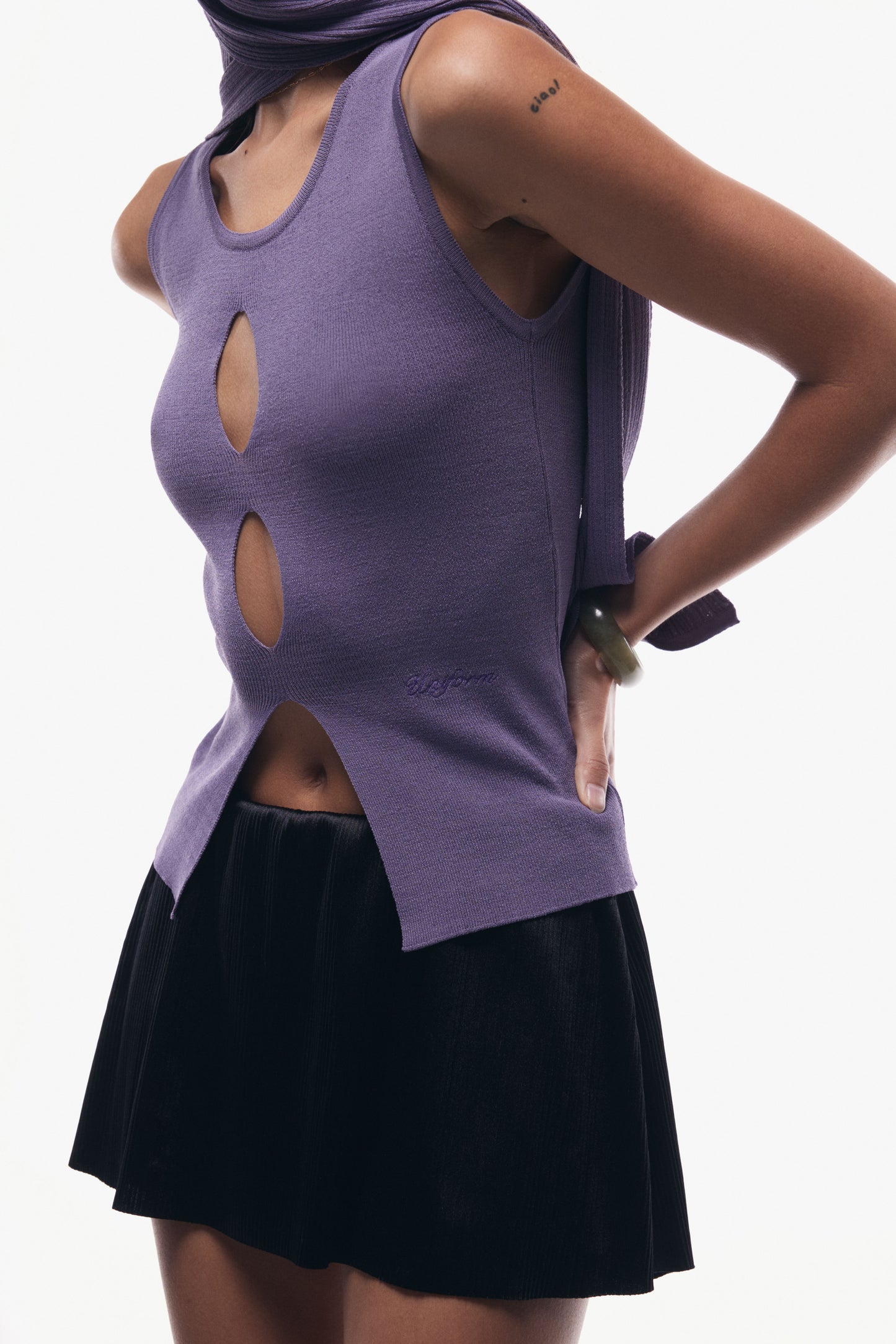 MATERA top - orchid purple