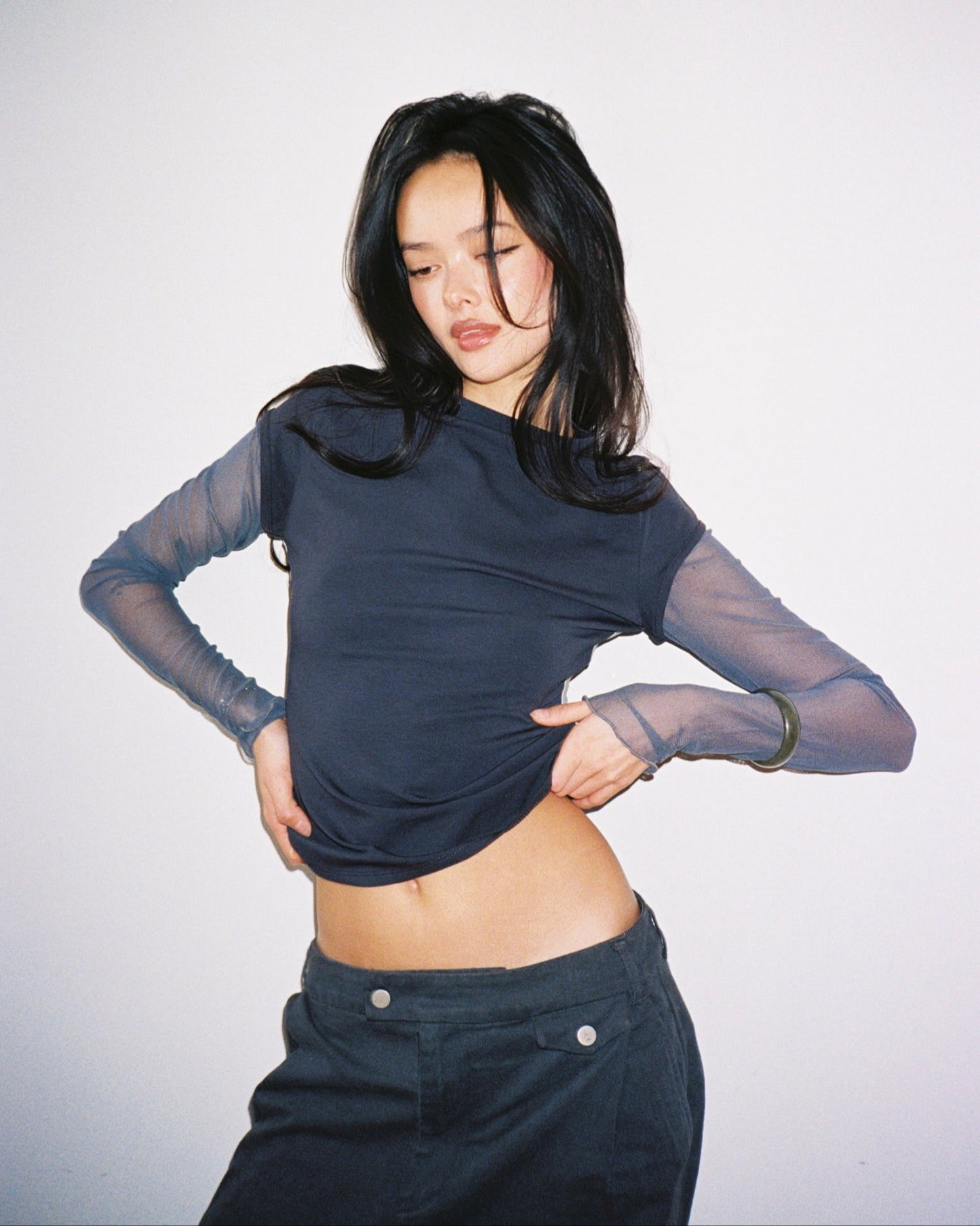 ALYX layered long sleeve - city blue