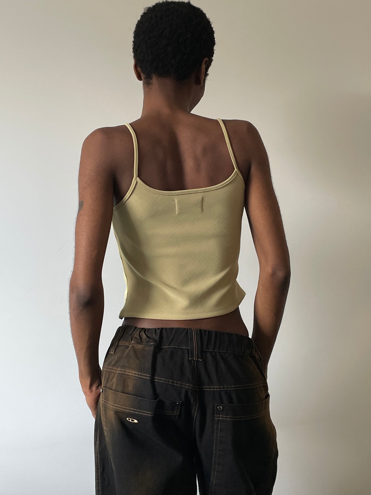 NIKKI top - matcha almond