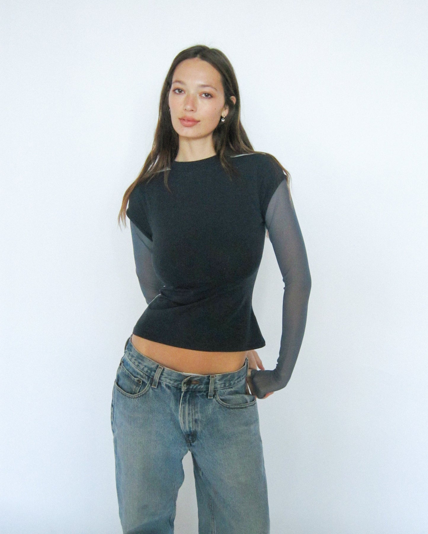 ALYX layered long sleeve - city blue
