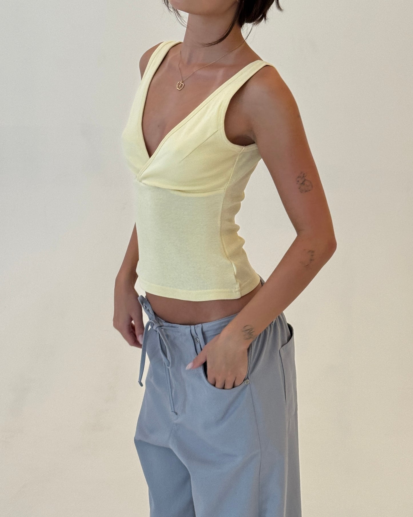PERETTI TOP - butter yellow