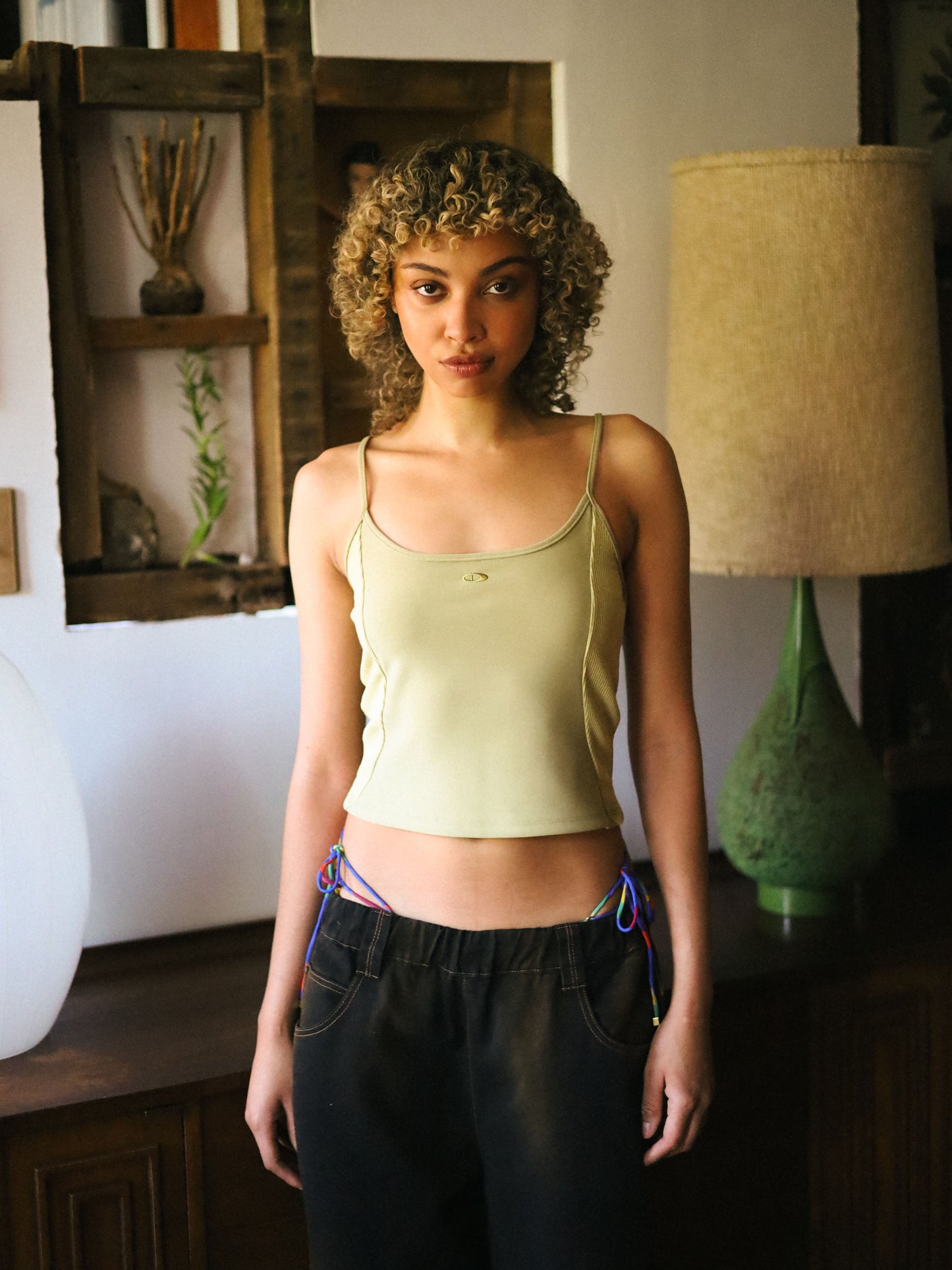 NIKKI top - matcha almond