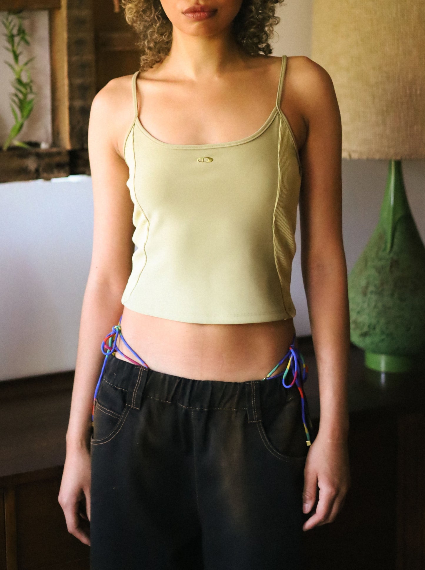 NIKKI top - matcha almond