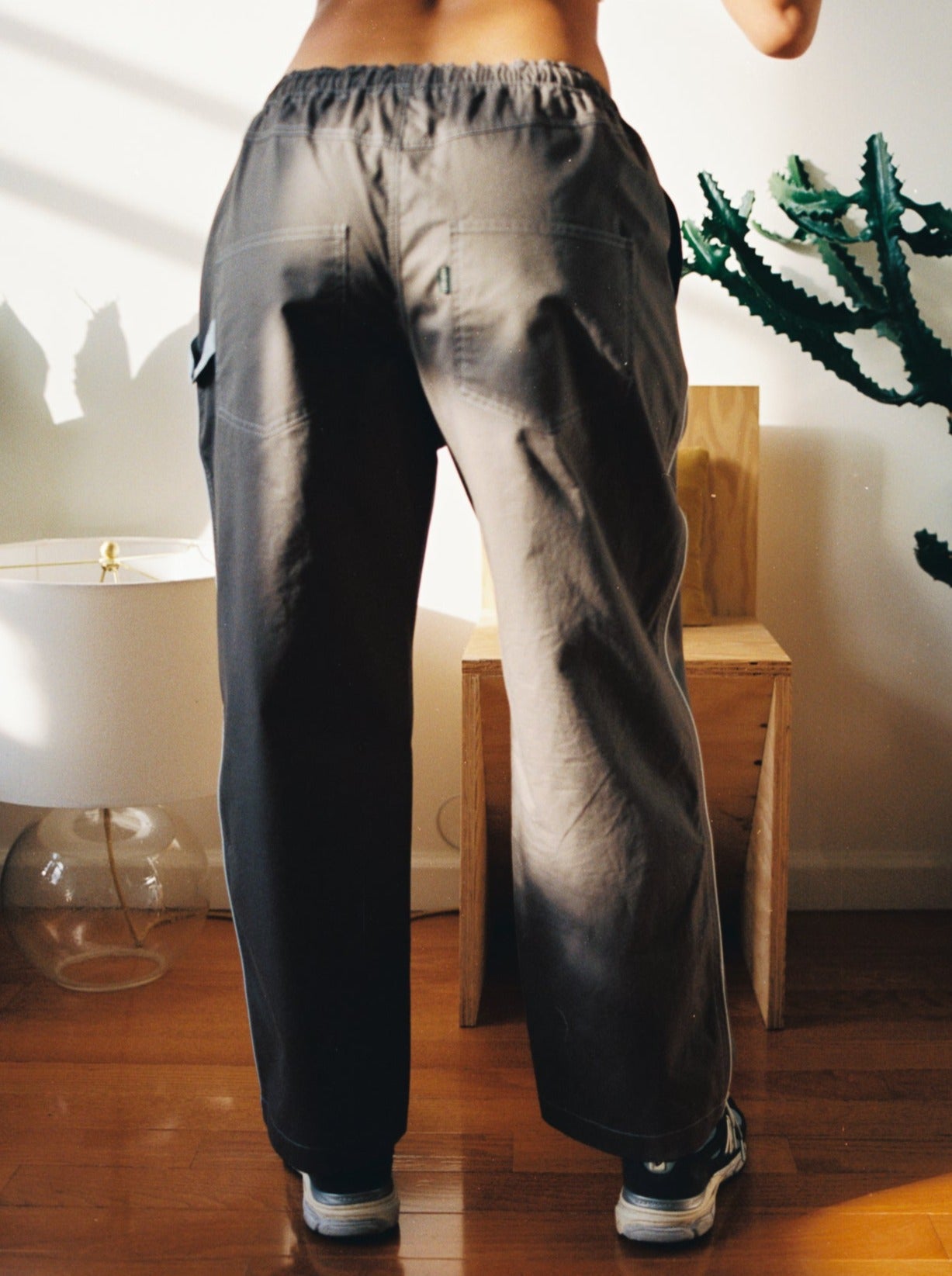 Rivington pants - Charcoal & Sky blue