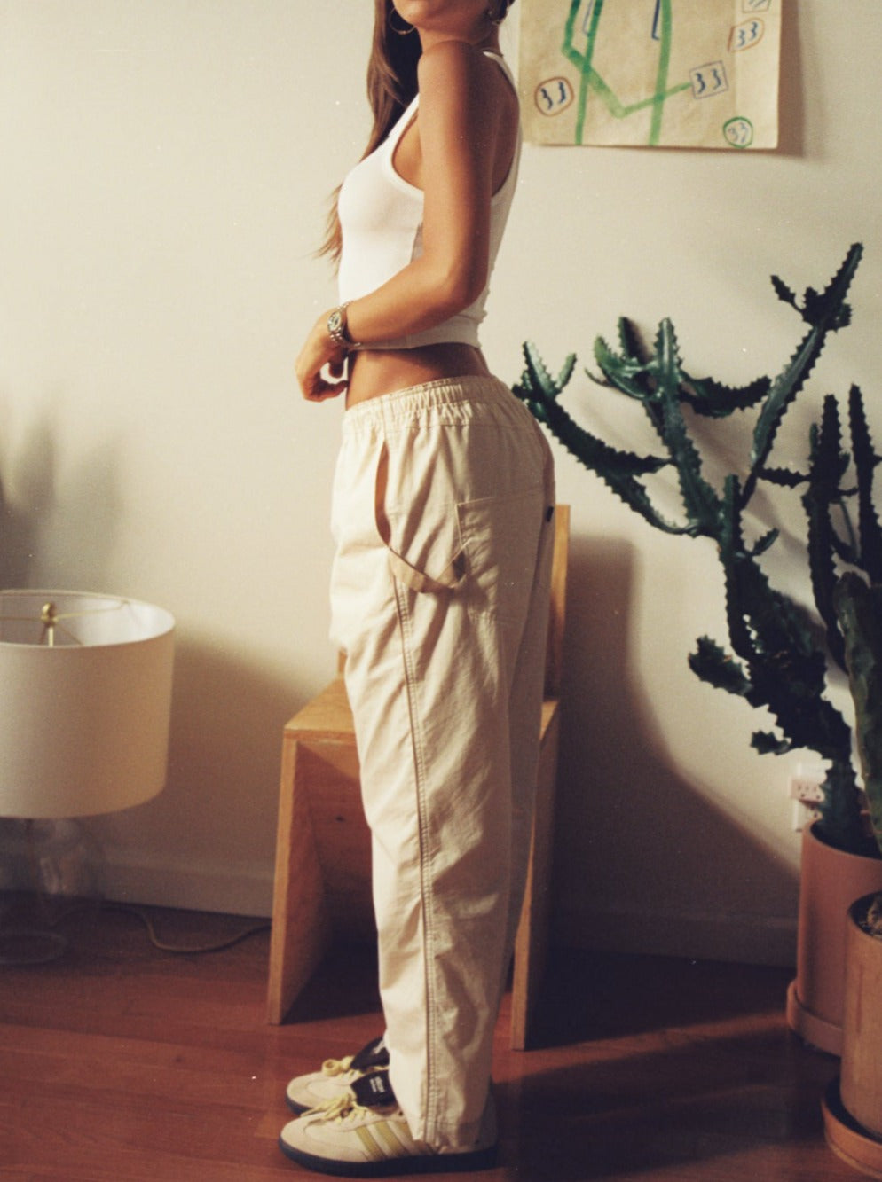 Rivington pants - Off White & Sand