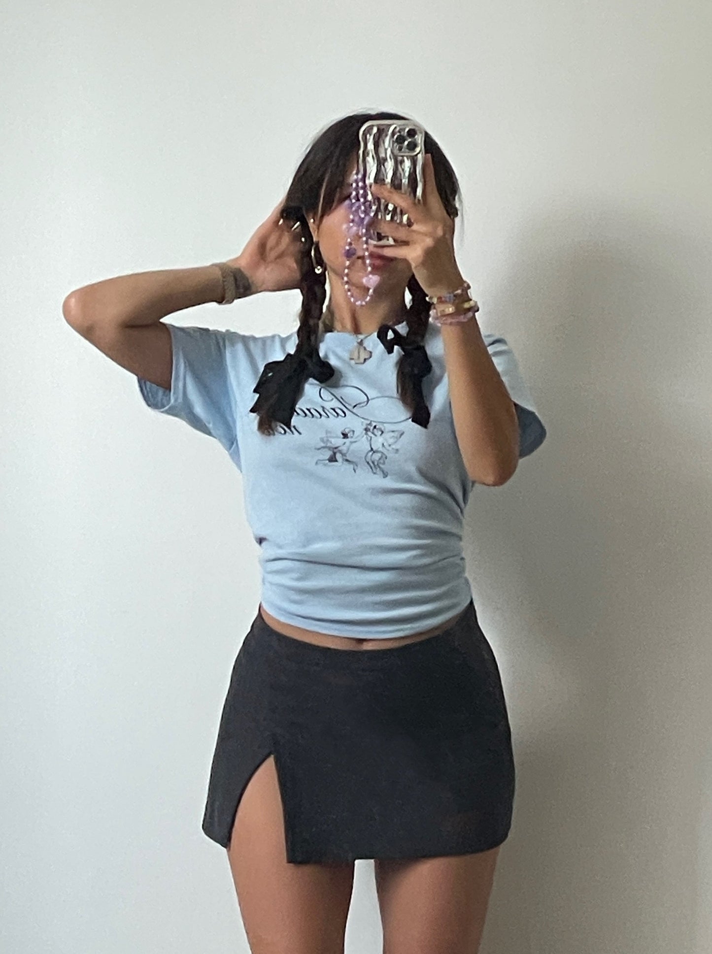 Souvenir tshirt baby blue - paradise now