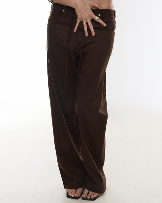 THEA pant - rich brown