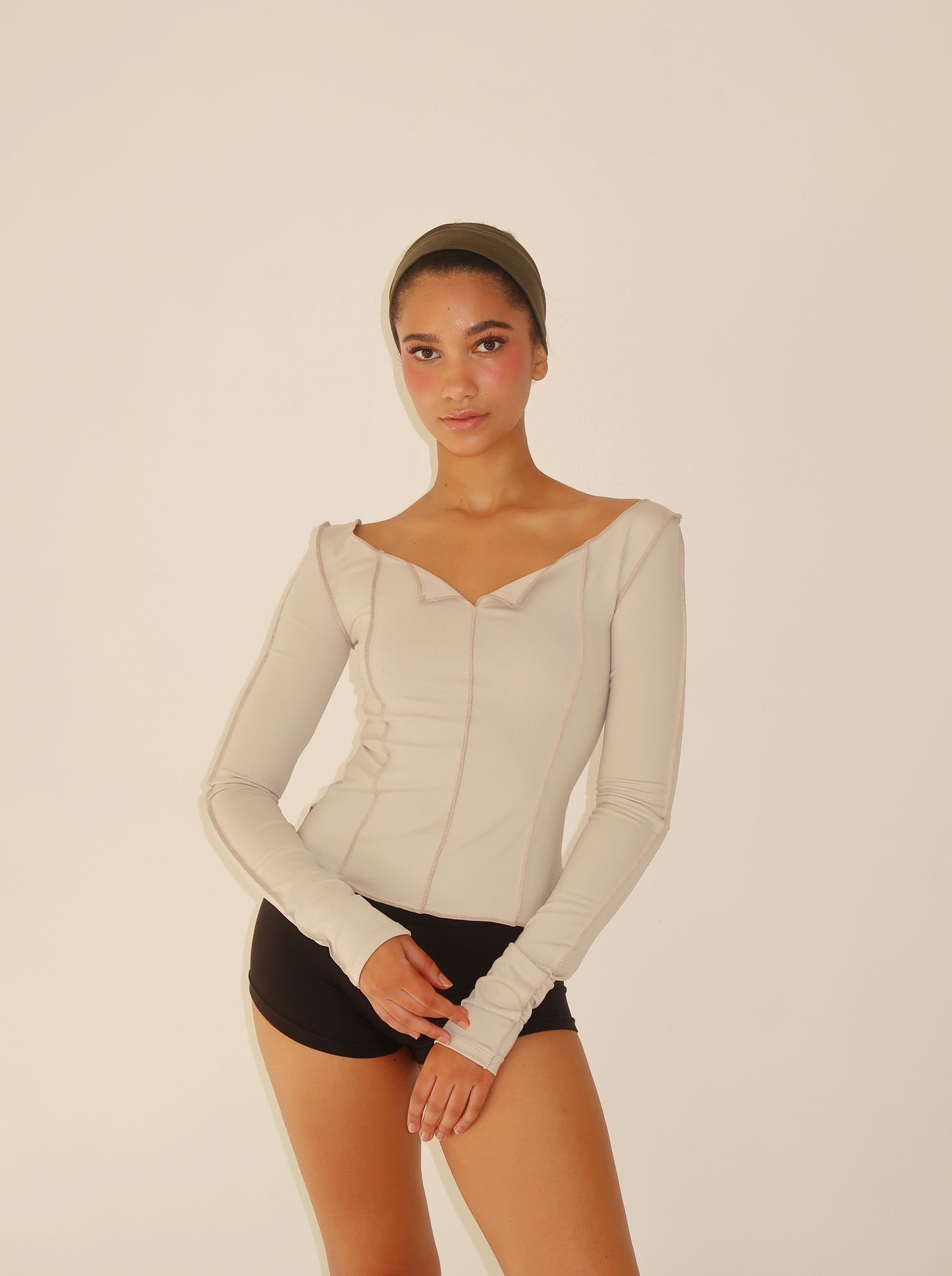 *new color* LAGOM LITE reversible top - cloud cream