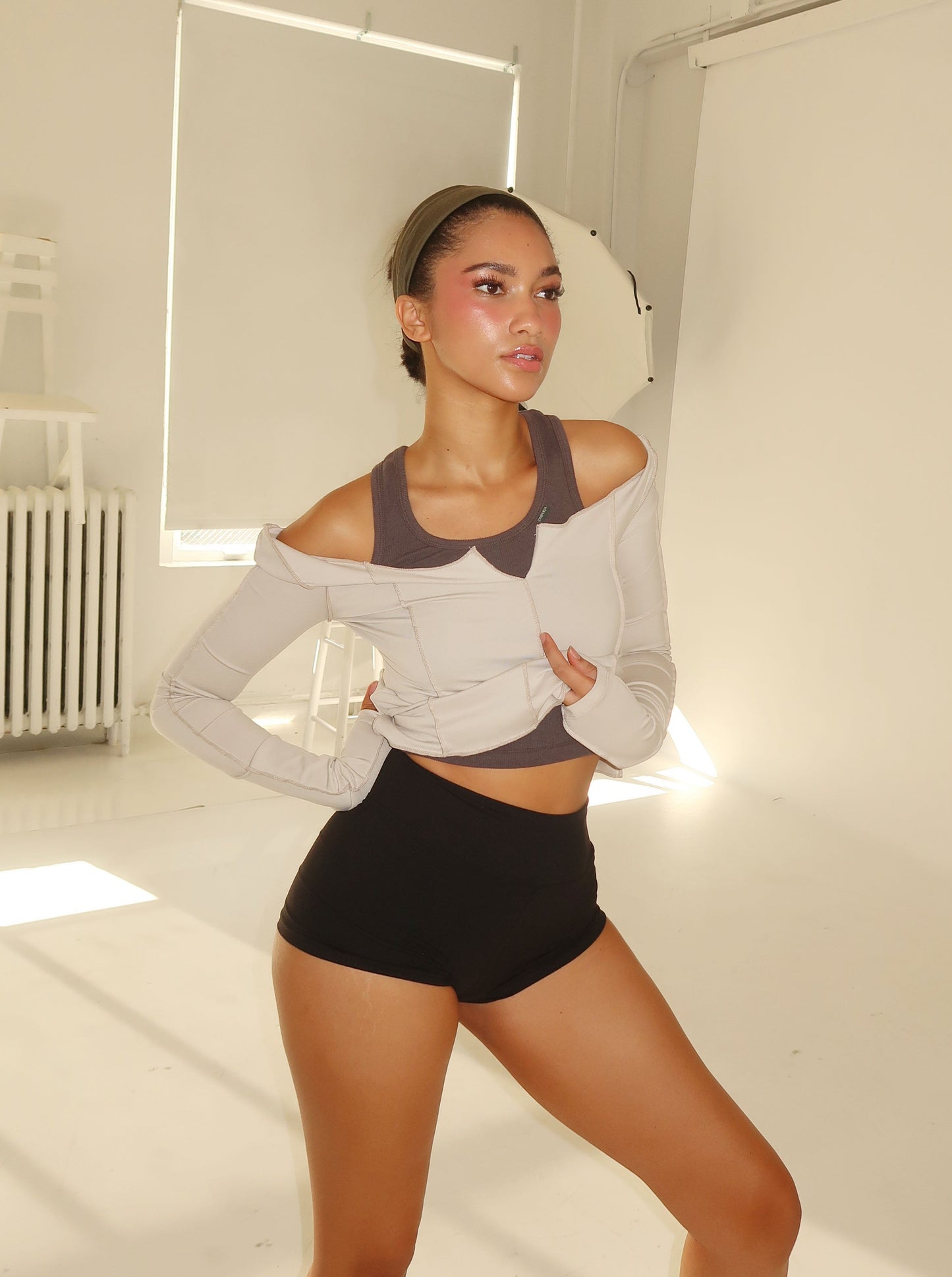*new color* LAGOM LITE reversible top - cloud cream