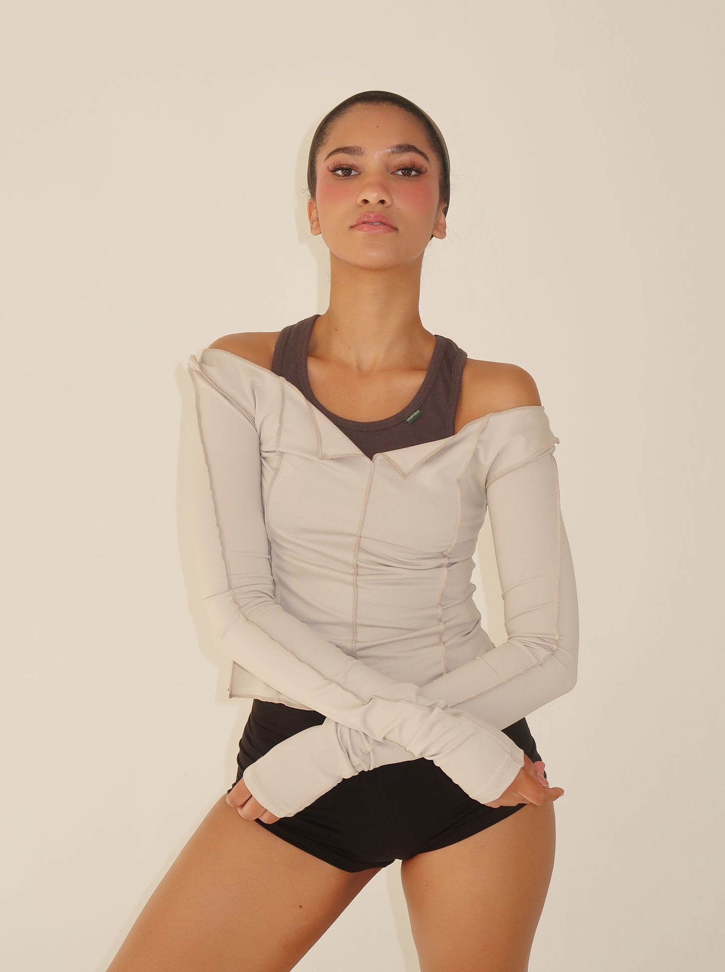 *new color* LAGOM LITE reversible top - cloud cream