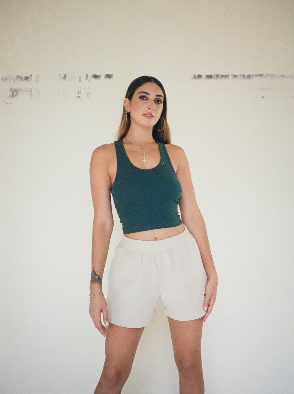UNIFORM corduroy shorts - cream