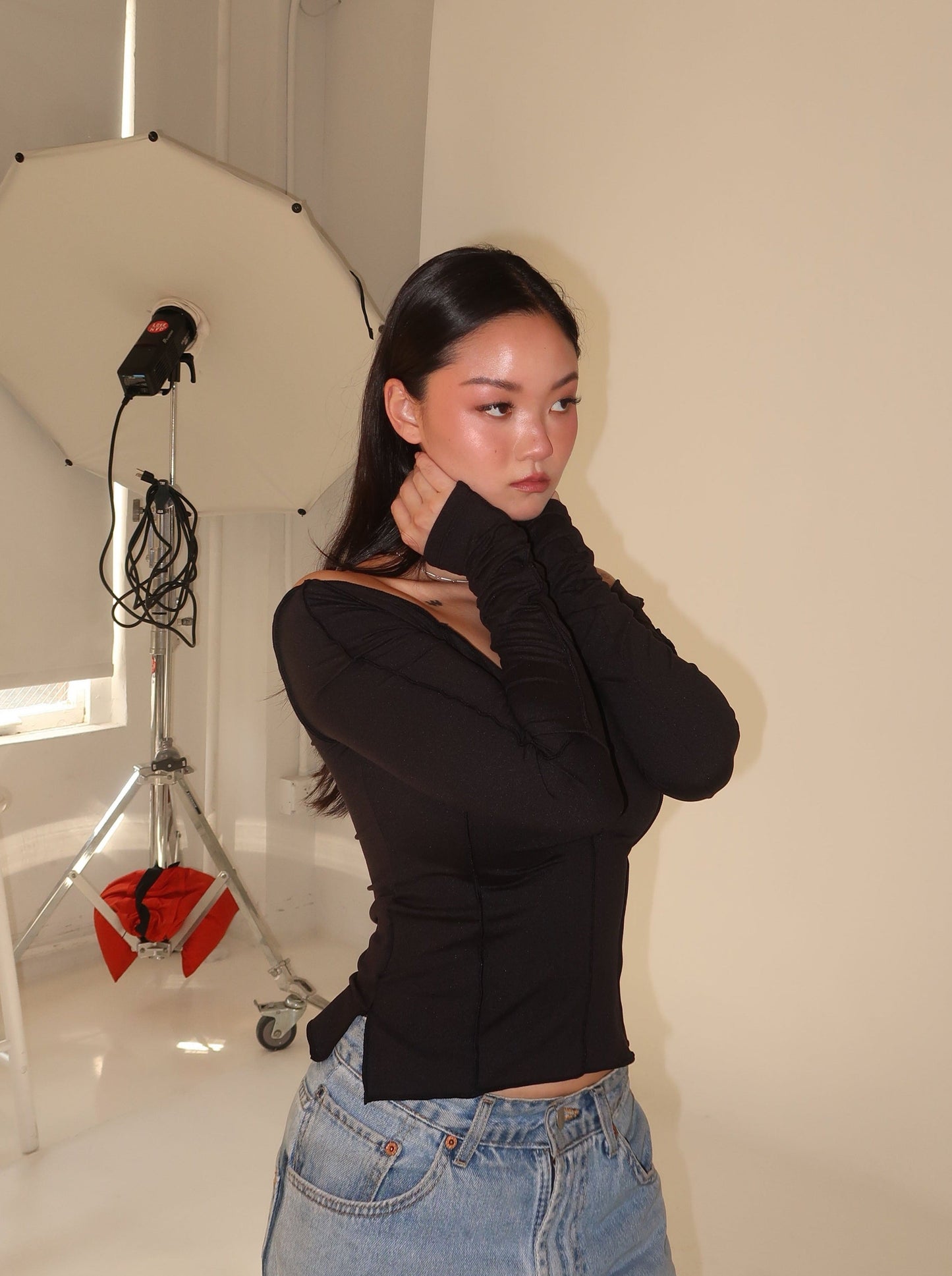 *3nd reorder* LAGOM LITE reversible top - black