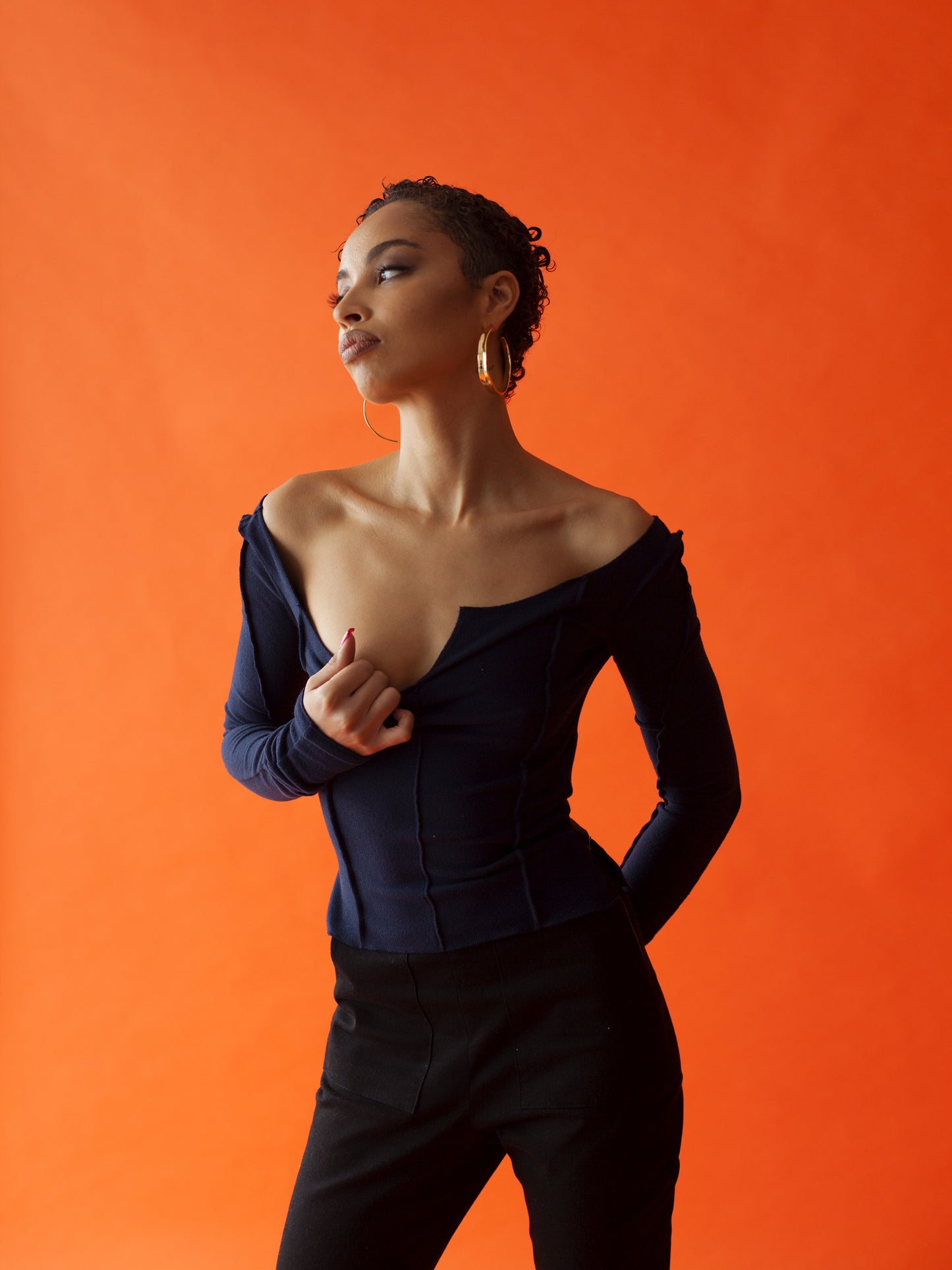 LAGOM reversible top - navy