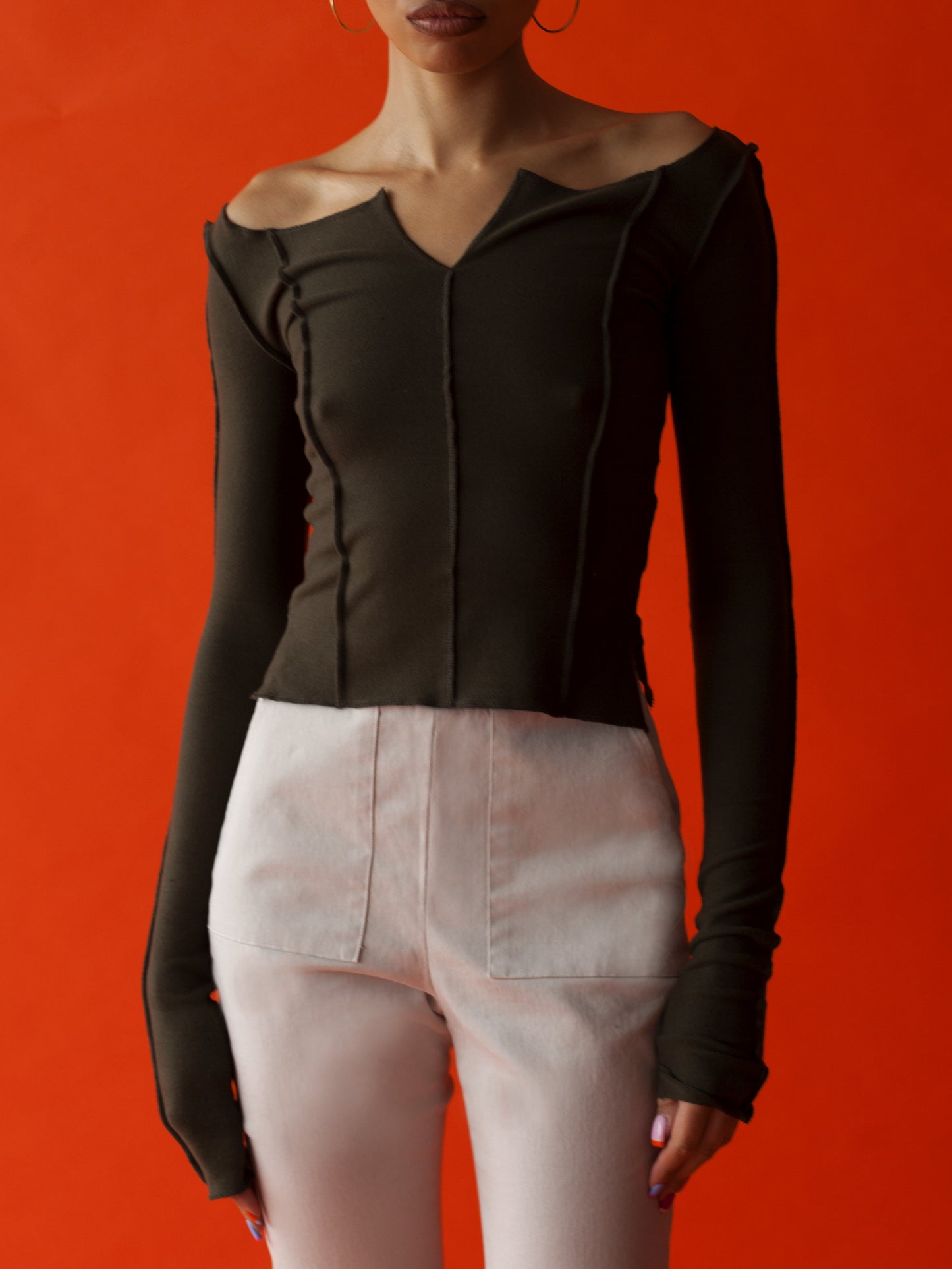 LAGOM reversible top - olive