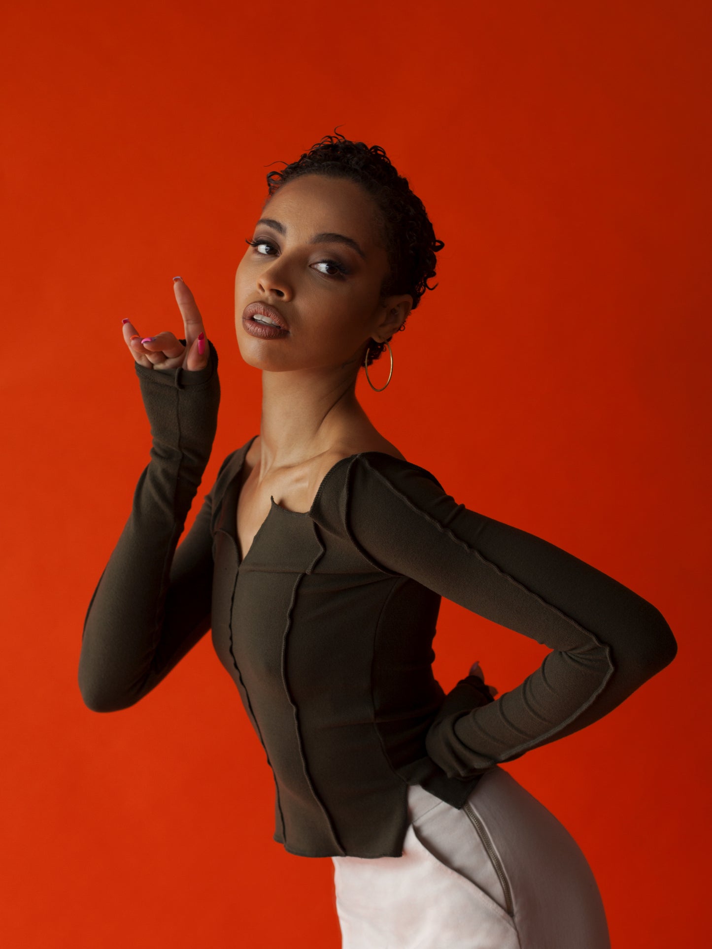 LAGOM reversible top - olive