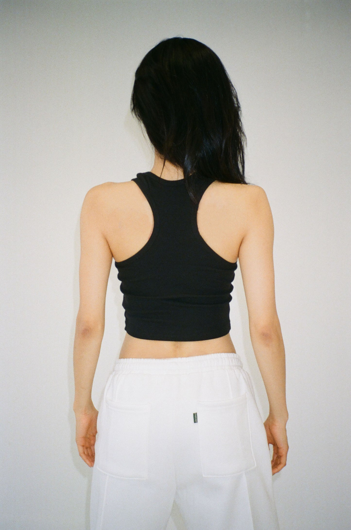 MARION oversized pintuck sweatpants - powder white