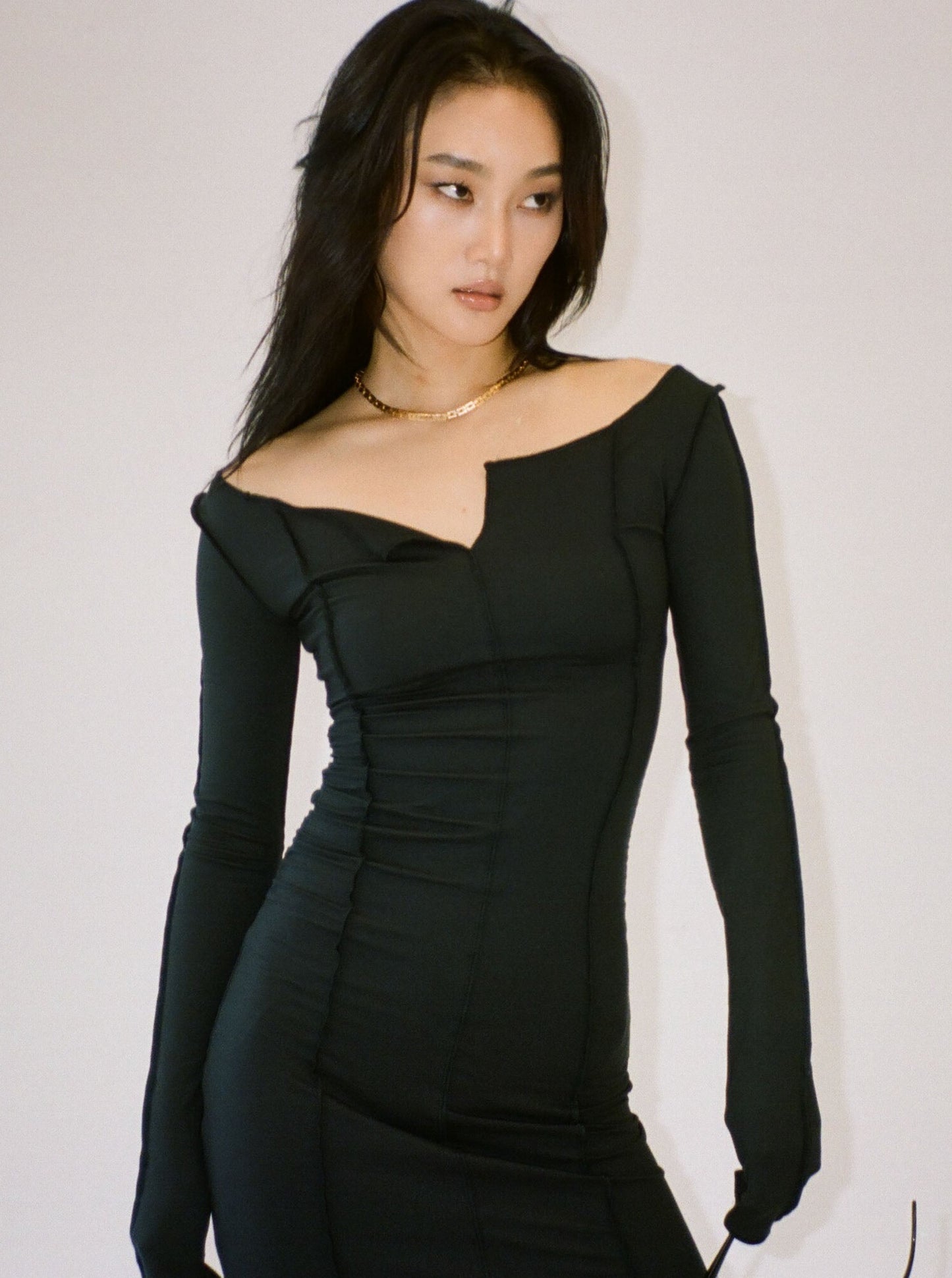 LAGOM LITE long dress - black
