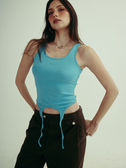 JUSTINE tank - pool blue