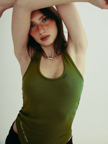 NORA halter top - matcha