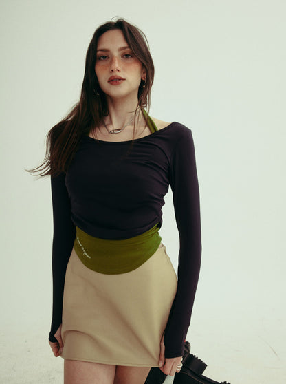SARAH long sleeve tee - onyx