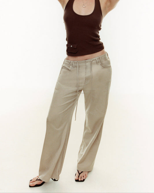 THEA pant - editorial beige