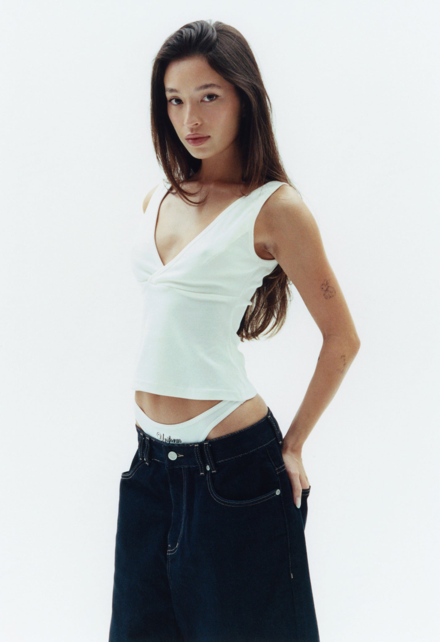 PERETTI TOP - cream - uniform person