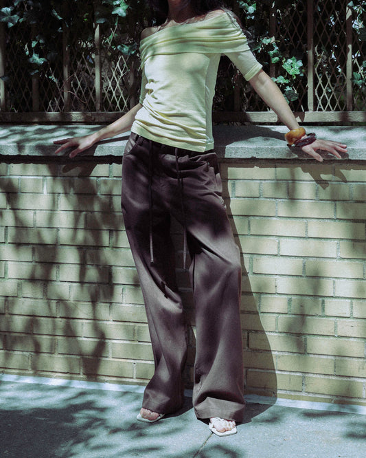 THEA pant - rich brown