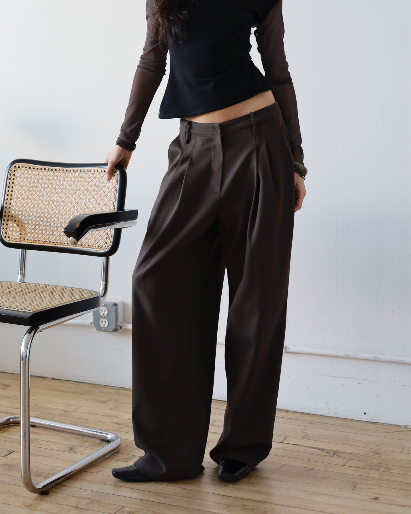 *2nd restock* CALLE pants - rich brown - uniform person