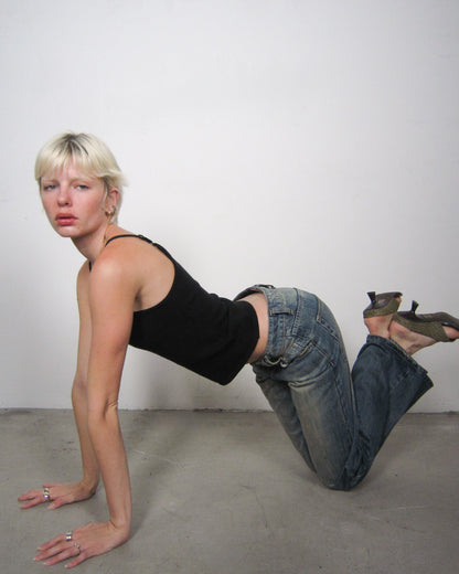 SHIFT knit tank - onyx