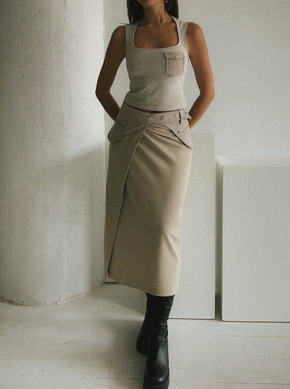 BESA top - sand