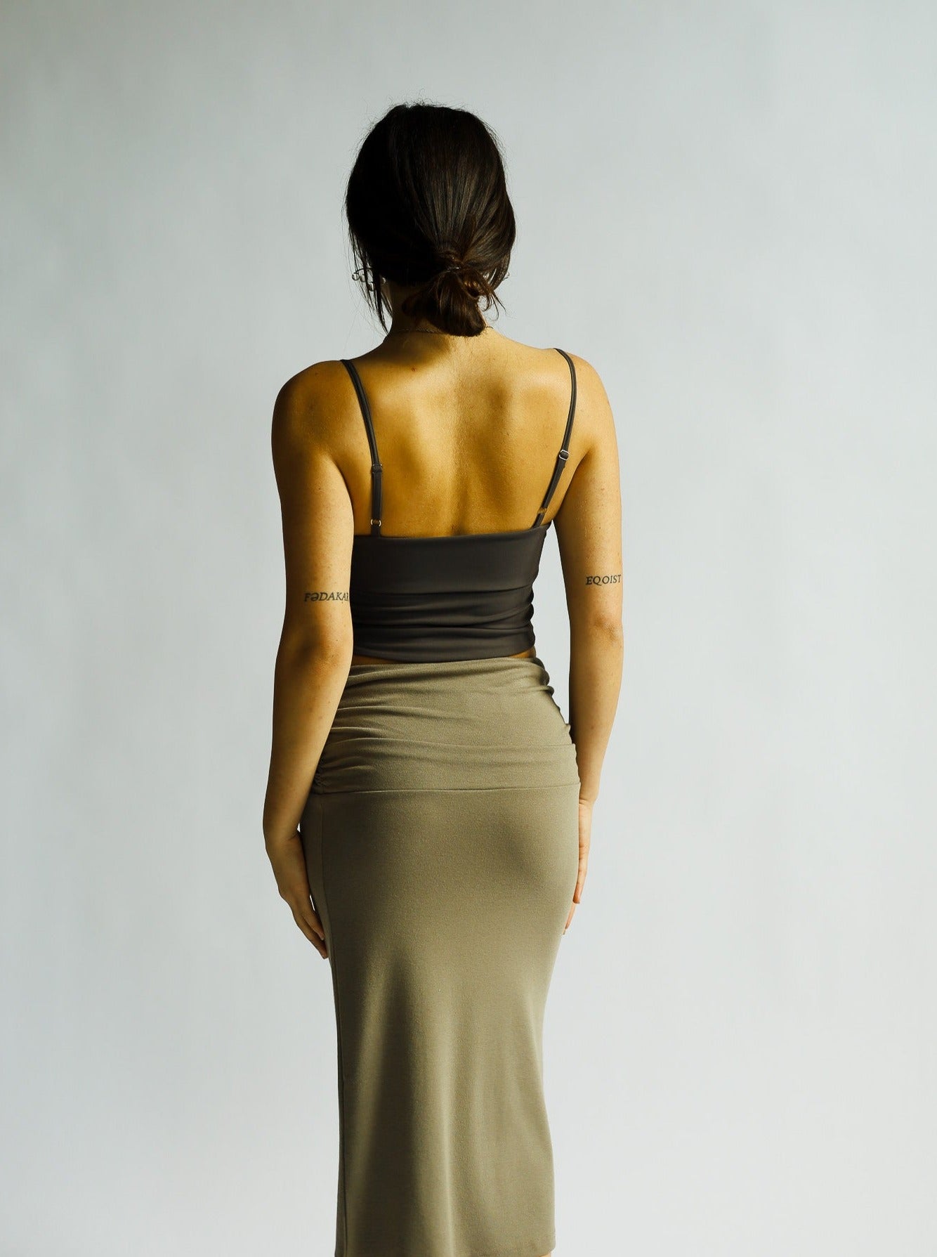 *sample sale* DONNA skirt - greige - uniform person