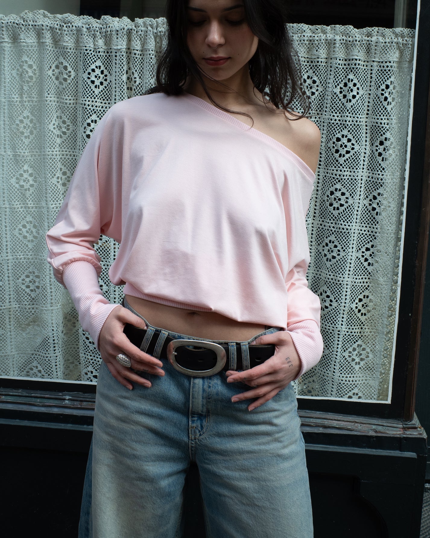 *2nd restock* CARMEN top - powder pink - uniform person