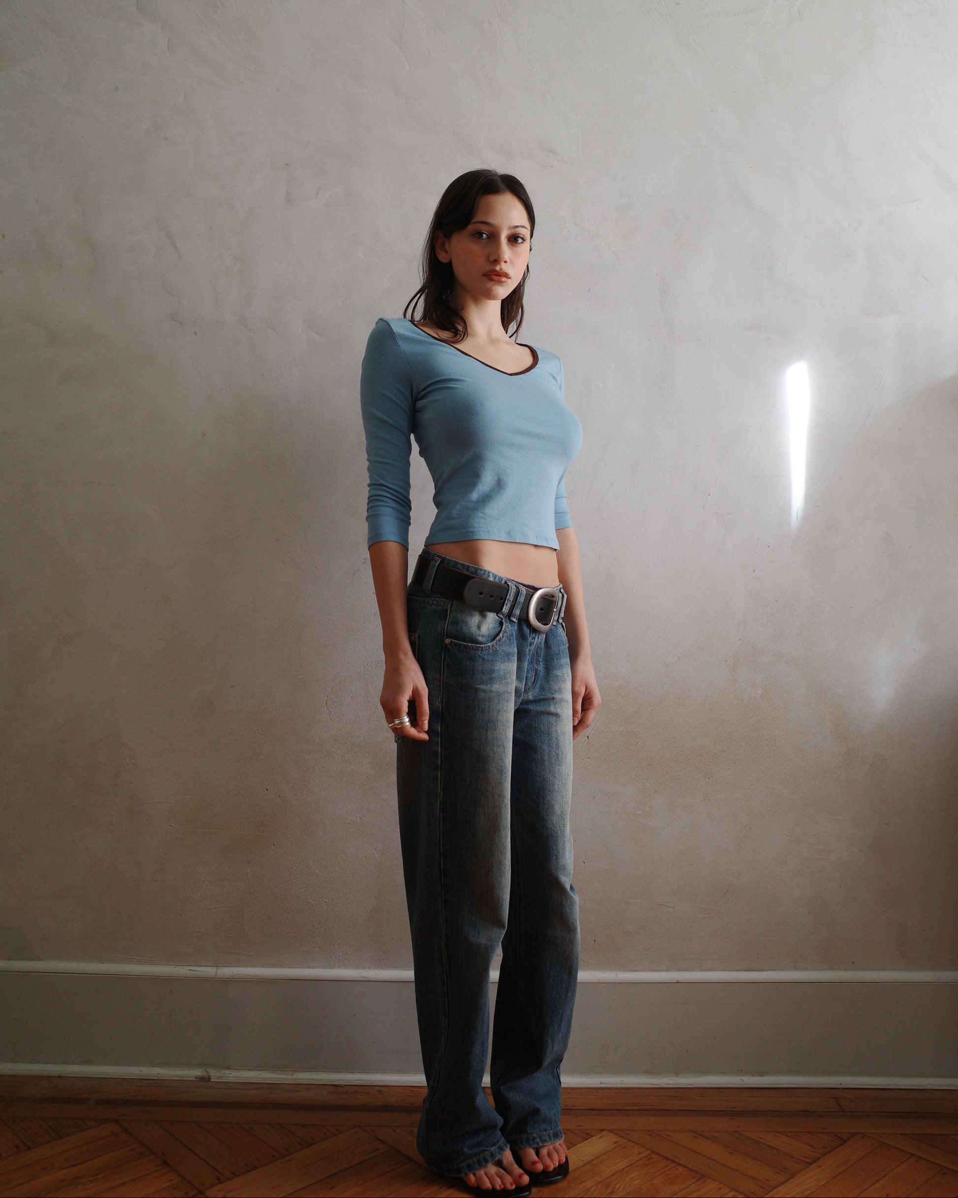 DAISY top - blue - uniform person