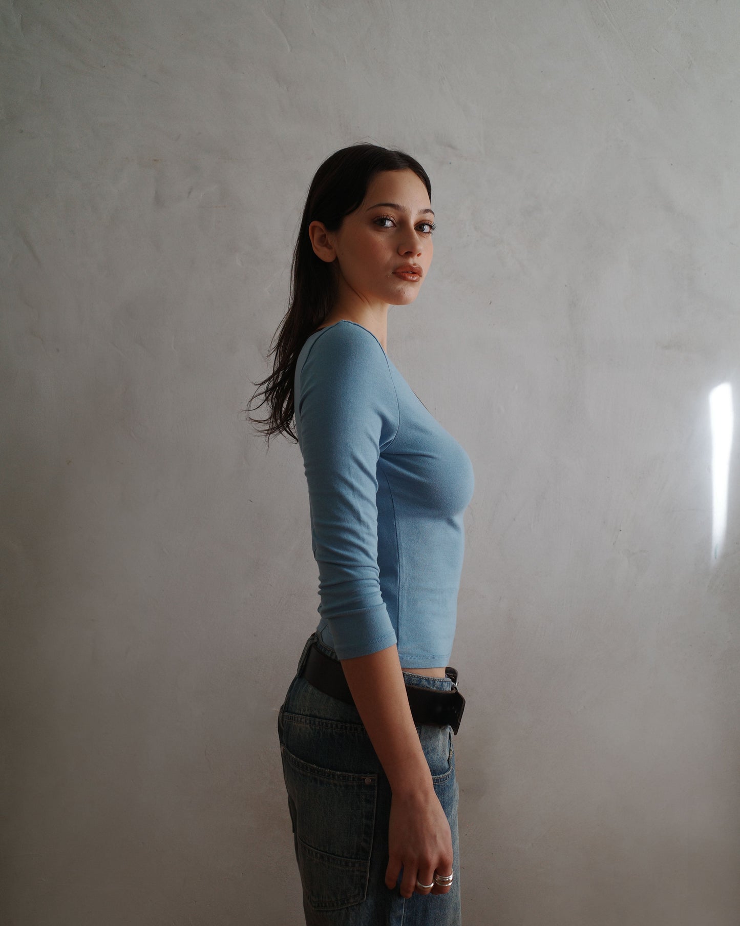 DAISY top - blue - uniform person