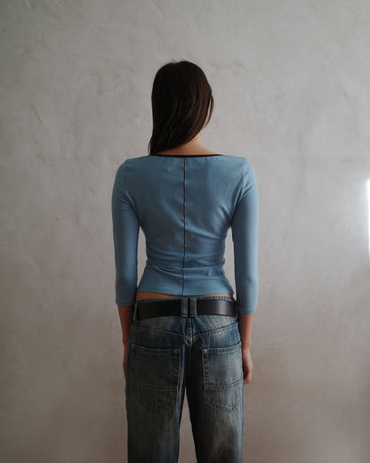 DAISY top - blue - uniform person