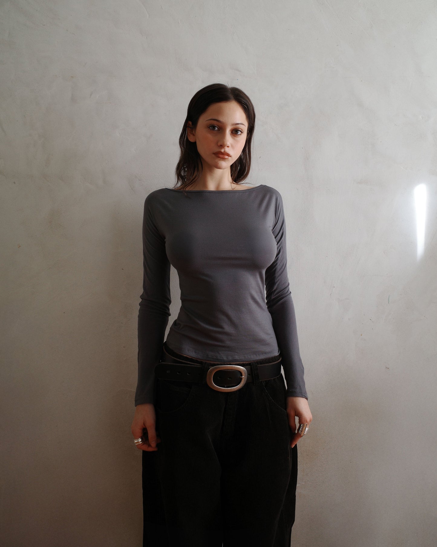 PARADIS top - grey - uniform person