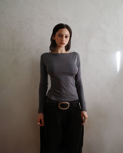 PARADIS top - grey - uniform person