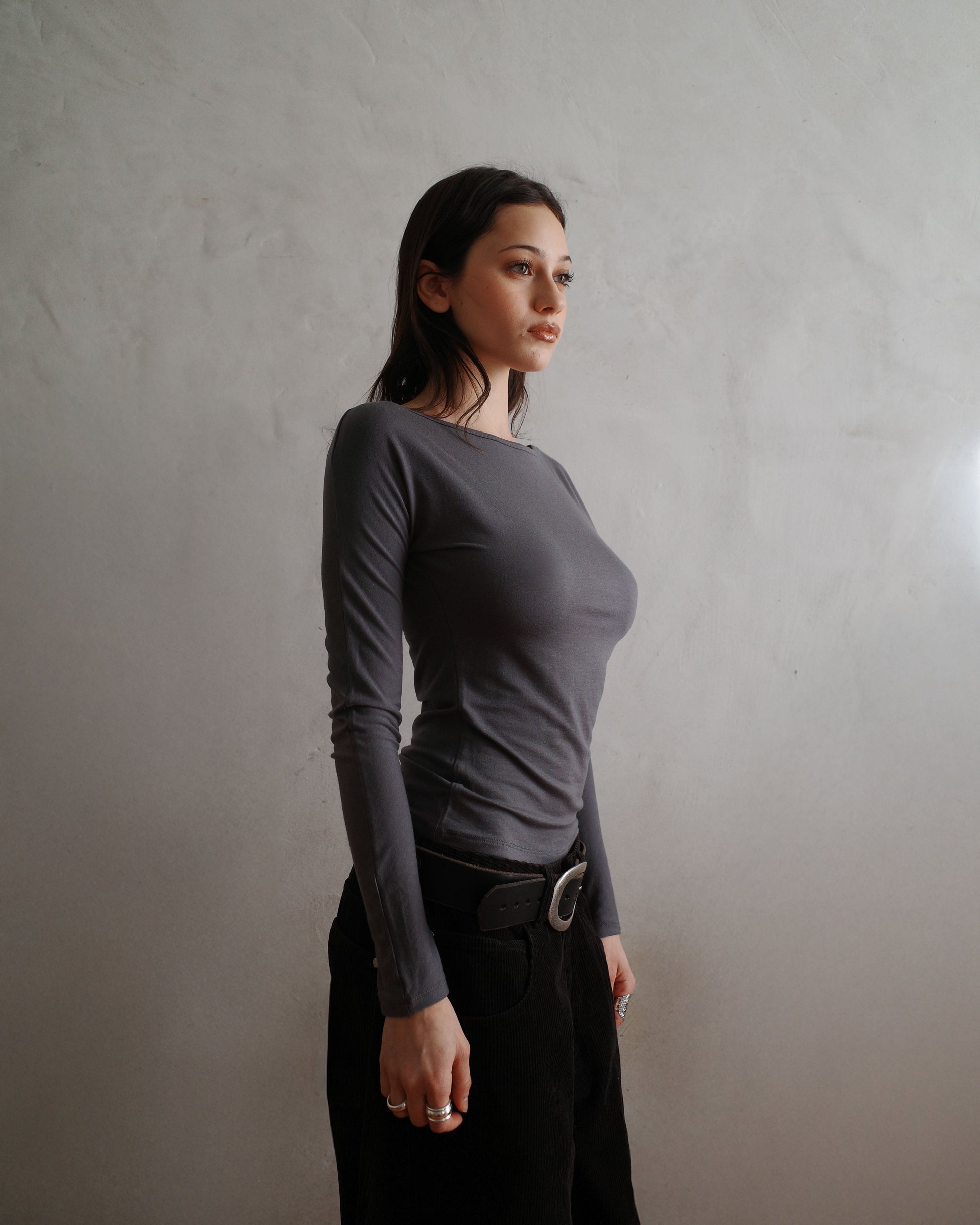 PARADIS top - grey - uniform person