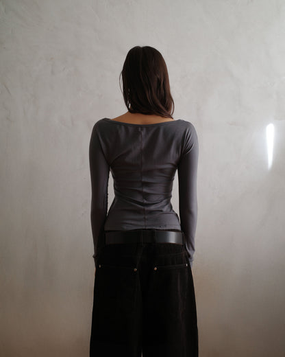 PARADIS top - grey - uniform person